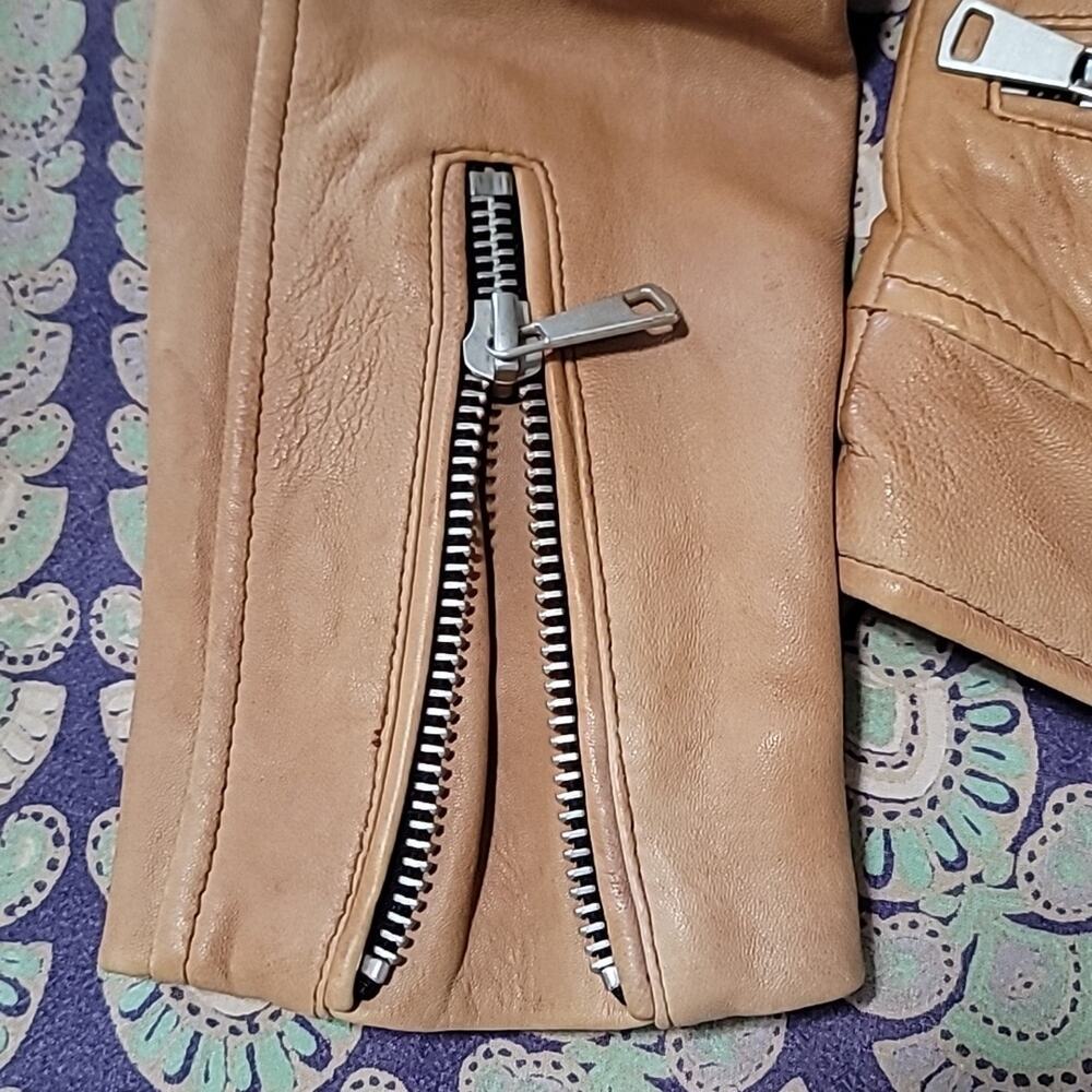 COPY - 7FAM Leather Moto Jacket! - Picture 4 of 14